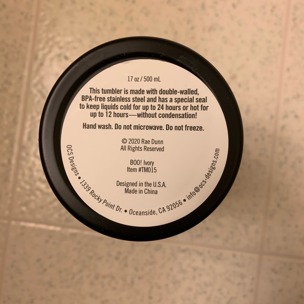 New Rae Dunn BOO! Tumbler - Picture 6 of 8